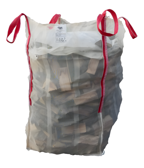 Captain Flash Simple Woodbag Big Bag gefüllt mit Brennholz freigestellt